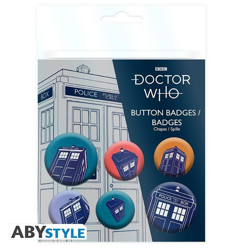 Doctor Who - Anstecker Set Tardis