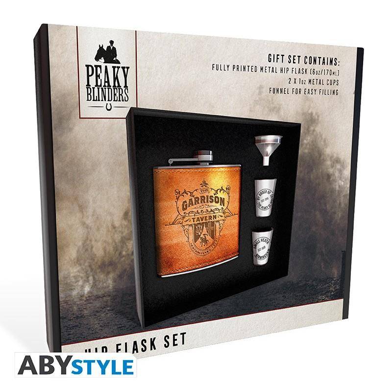 Peaky Blinders - Geschenk Set Garrison - Flachmann, Schnapsgläser & Trichter
