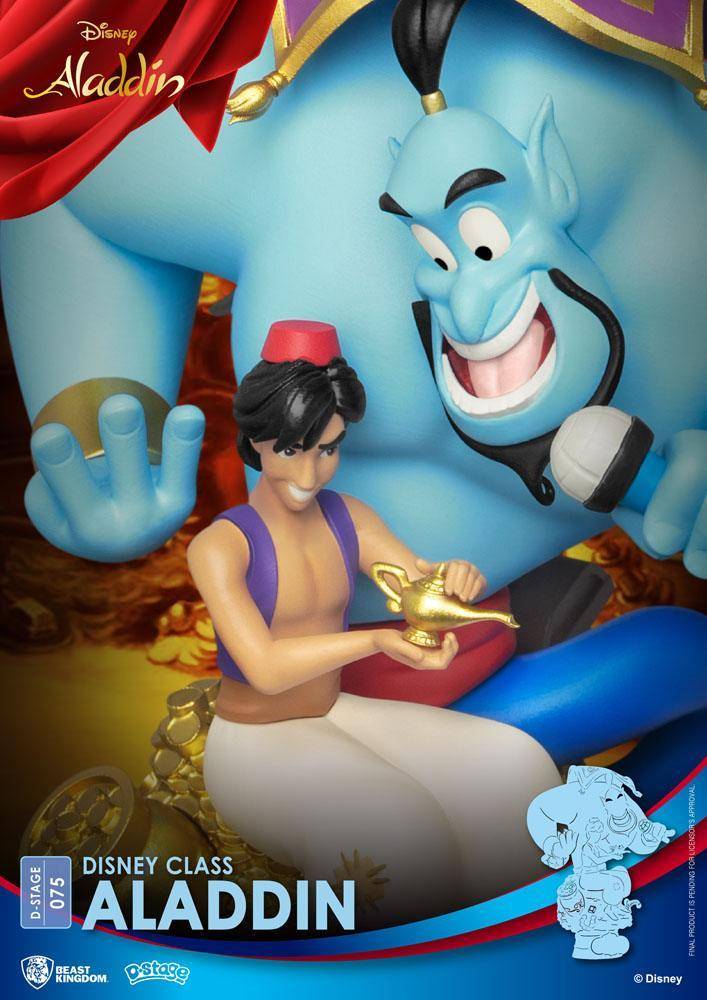 Disney - PVC Diorama Aladdin Dschinni, Abu & Aladdin- 15 cm