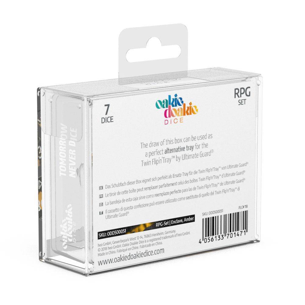 Oakie Doakie Dice - RPG Würfel Set Enclave Bernstein - 7