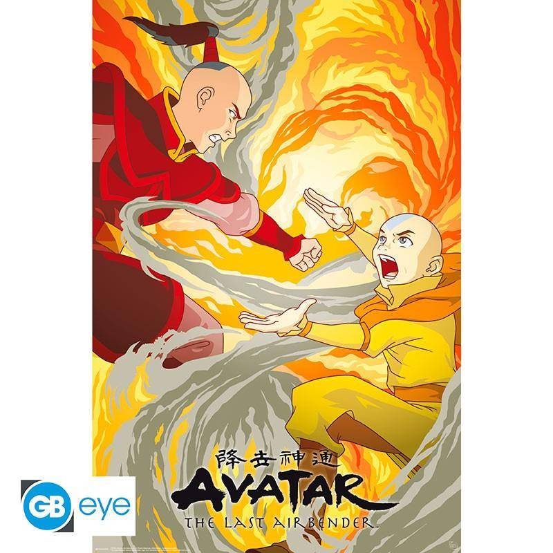 Avatar - Der Herr der Elemente - Poster Aang vs Zuko - 91,5 x 61 cm