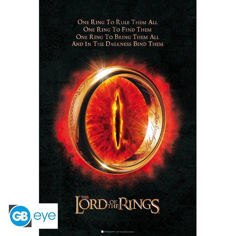 Der Herr der Ringe - Poster Saurons Auge - 91,5 x 61 cm