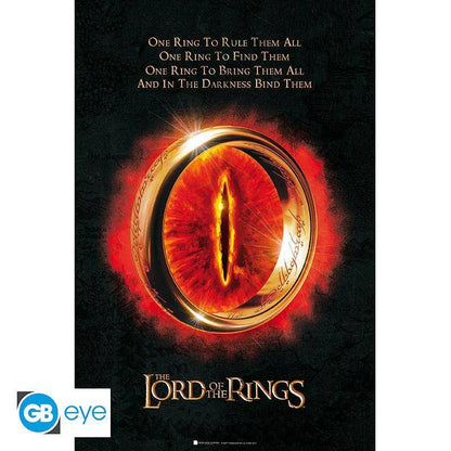 Der Herr der Ringe - Poster Saurons Auge - 91,5 x 61 cm
