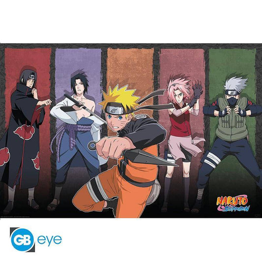 Naruto Shippuden - Poster Naruto & Verbündete - 91,5 x 61 cm