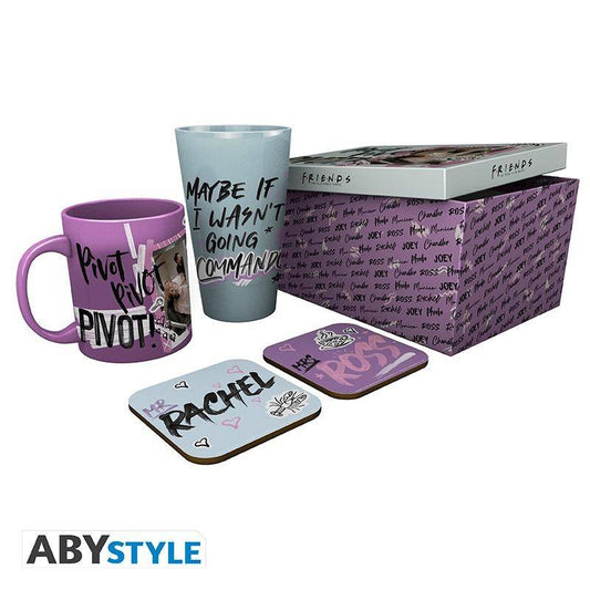 Friends - Geschenkset Rachel - Glas, Tasse & Untersetzer