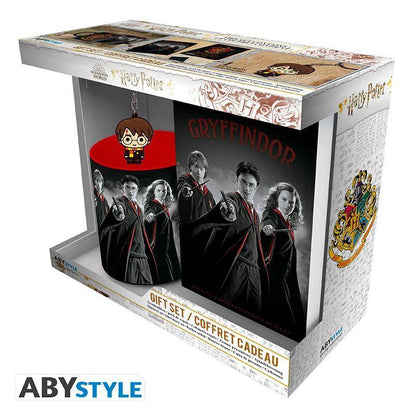 Harry Potter - Geschenkset Gryffindor - Tasse, Schlüsselanhänger & Notizbuch