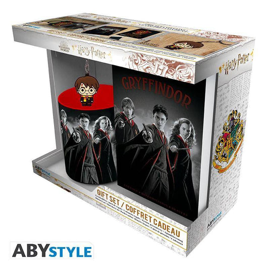 Harry Potter - Geschenkset Gryffindor - Tasse, Schlüsselanhänger & Notizbuch