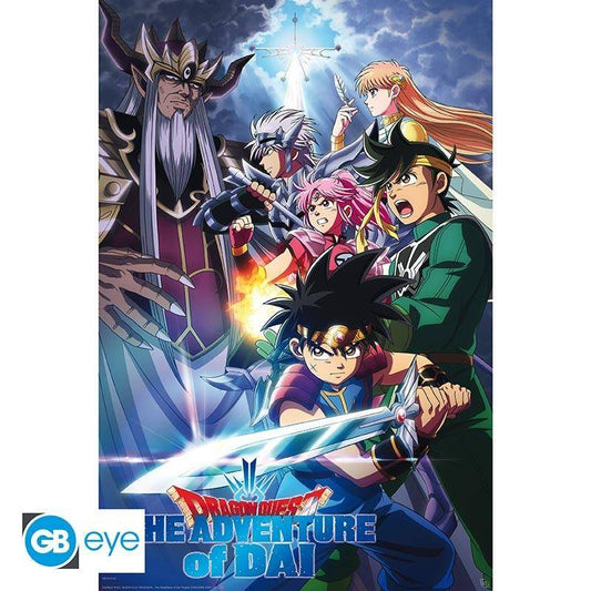 Dragon Quest: The Adventure of Dai - Poster Dai vs Dunkler König - 91,5 x 61 cm