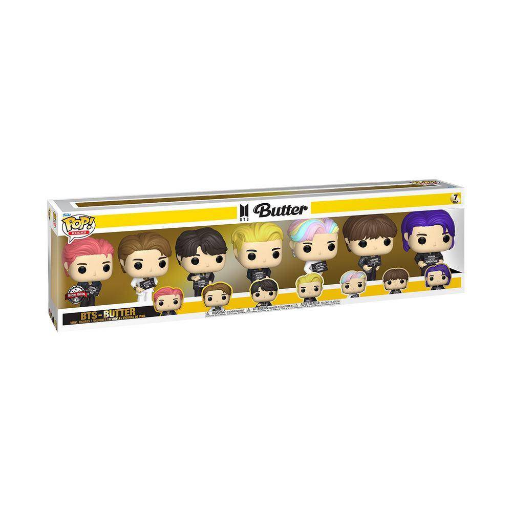 BTS - POP! Rocks Vinyl Figuren Butter 9 cm - 7er Pack