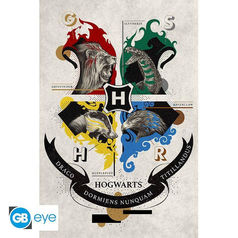 Harry Potter - Poster Hogwarts Wappen - 91,5 x 61 cm