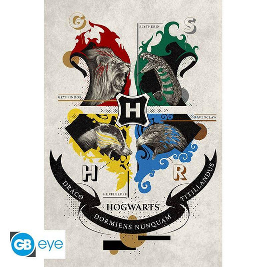 Harry Potter - Poster Hogwarts Wappen - 91,5 x 61 cm