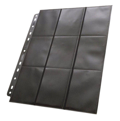 Ultimate Guard - Kartenseiten 18 Taschen Seiteneinschub - Schwarz (50)