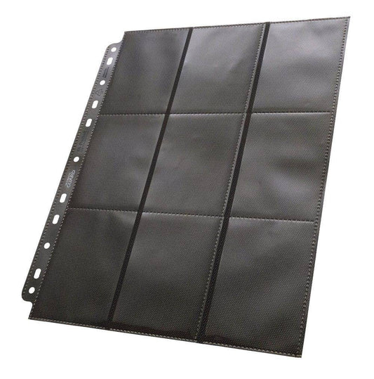 Ultimate Guard - Kartenseiten 18 Taschen Seiteneinschub - Schwarz (50)