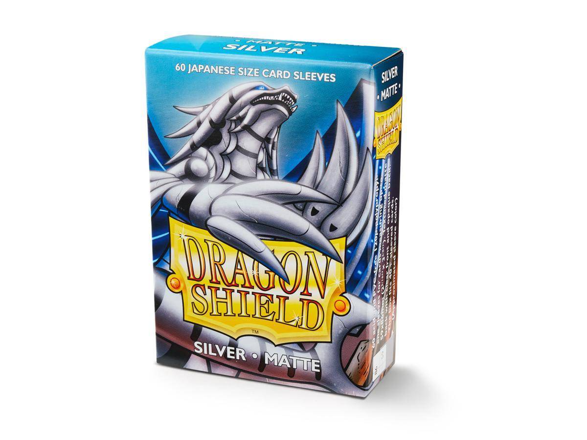 Dragon Shield - Kartenhüllen Japanische Größe - Silber Matt - 60 Stk