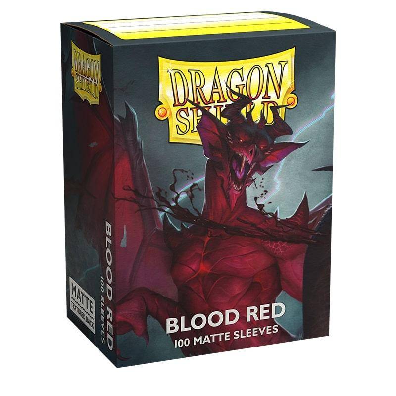 Dragon Shield - Kartenhüllen Standard Größe - Blutrot Matt - 100 Stk
