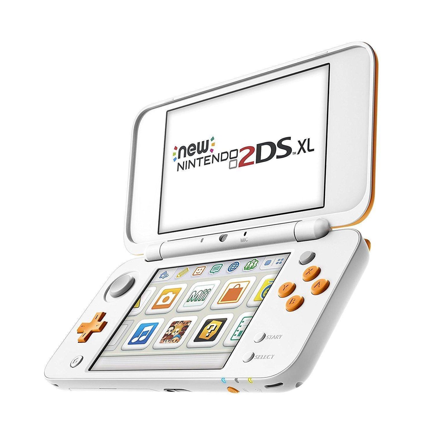 New 2DS XL - Konsole - Weiß-Orange (Gebraucht)
