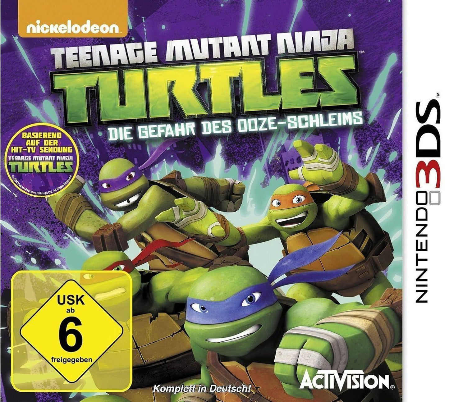 3DS - Teenage Mutant Ninja Turtles Die Gefahr Des Ooze Schleims - Nur Modul (Gebraucht)