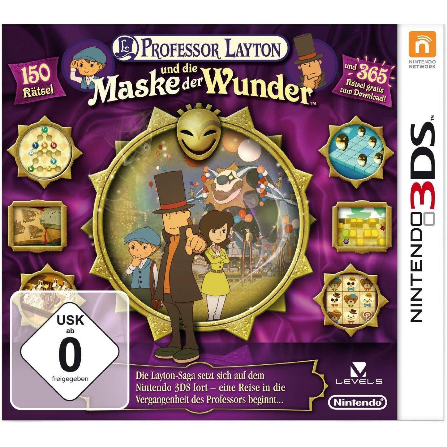 3DS - Professor Layton Und Die Maske Der Wunder (Gebraucht)