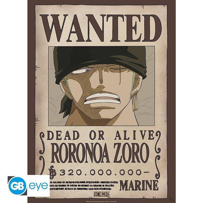 One Piece - Poster Doppelpack Wanted Zoro & Sanji - 52 x 38 cm