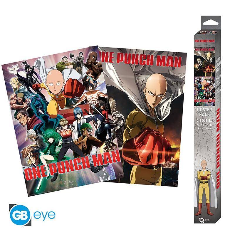 One Punch Man - Poster Doppelpack Saitama & Genos - 52 x 38 cm