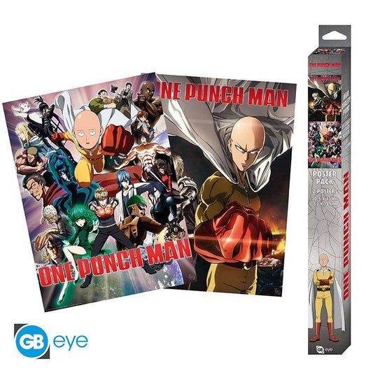 One Punch Man - Poster Doppelpack Saitama & Genos - 52 x 38 cm