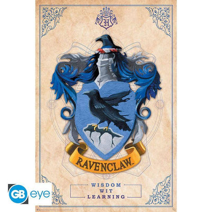 Harry Potter - Poster Ravenclaw Wappen - 91,5 x 61 cm