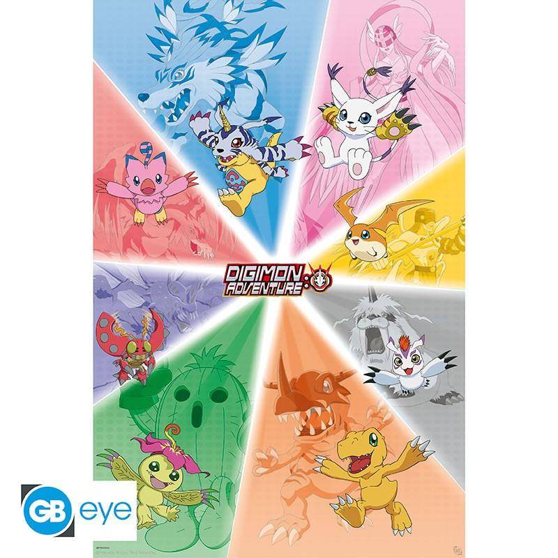 Digimon - Poster Digitationen - 91,5 x 61 cm
