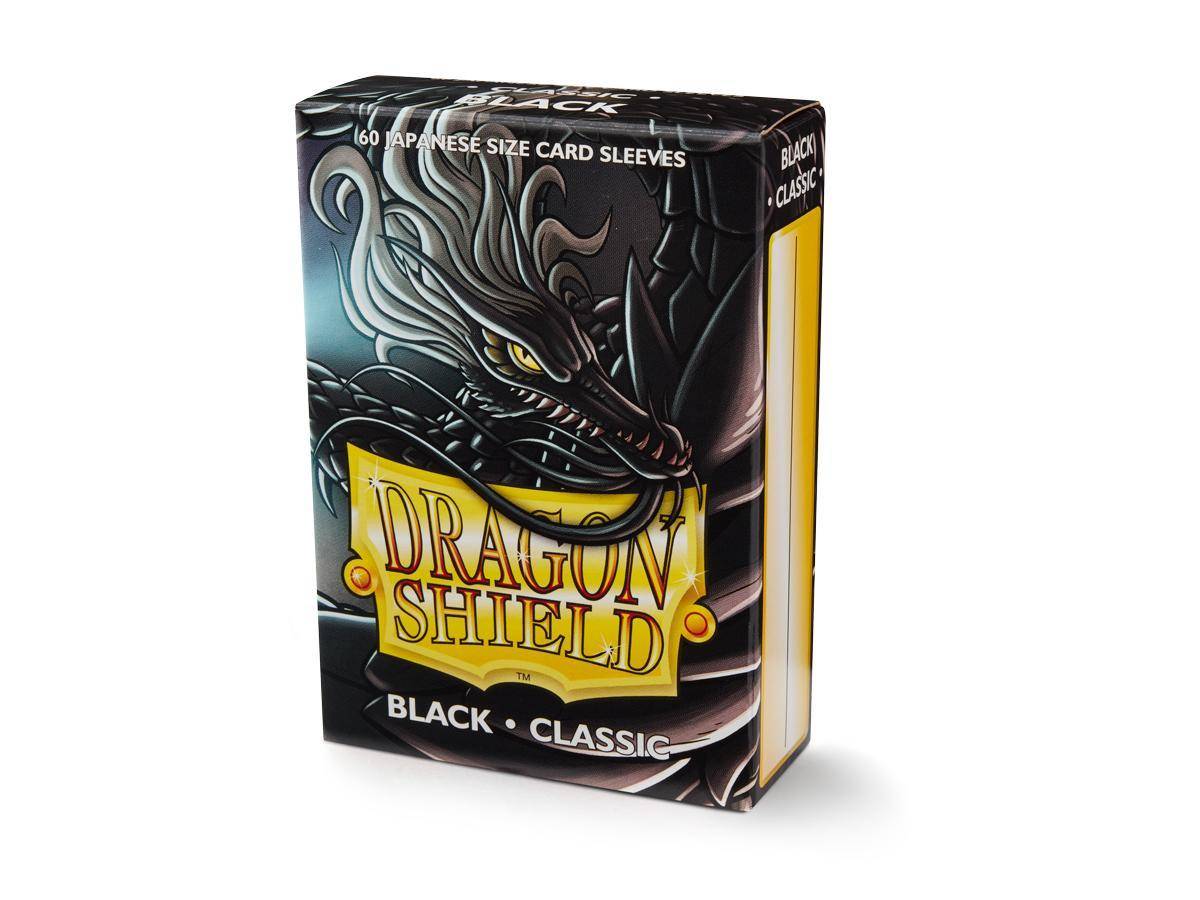 Dragon Shield - Kartenhüllen Japanische Größe - Classic Schwarz (60)