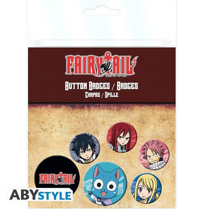 Fairy Tail - Button Set Charaktere