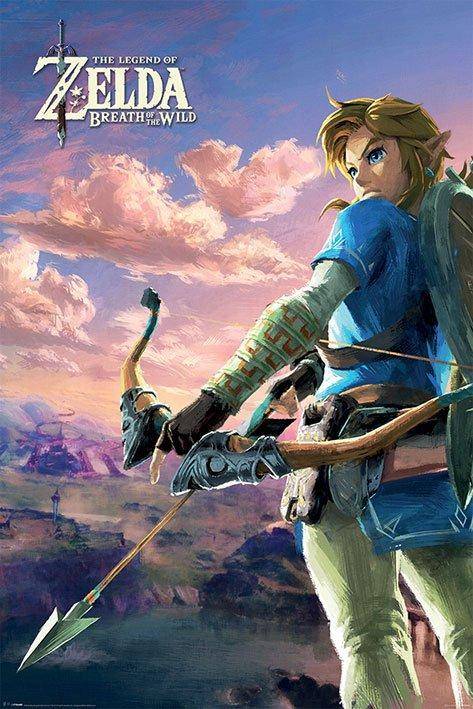 The Legend of Zelda - Poster Hyrule Landschaft - 91,5 x 61 cm