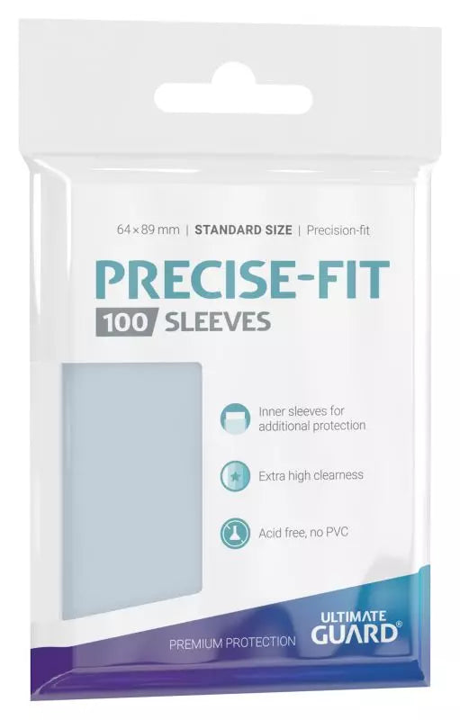 Ultimate Guard - Kartenhüllen Standard Größe Precise-Fit - Transparent - 100 Stk