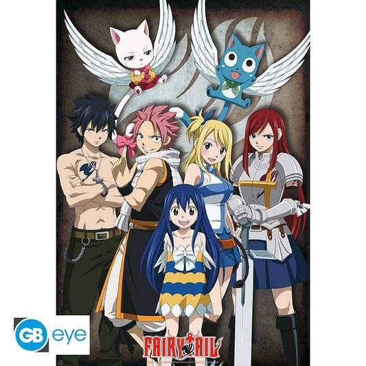 Fairy Tail - Poster Gruppe - 91,5 x 61 cm