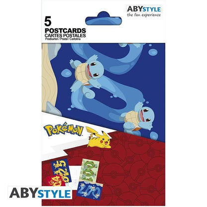 Pokémon - Postkartenset Starter 1. Generation - 14,8 x 10,5 cm