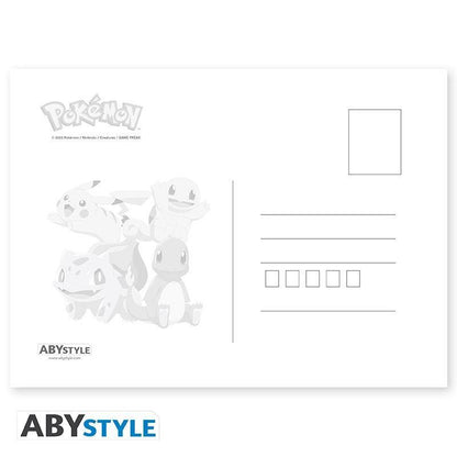 Pokémon - Postkartenset Starter 1. Generation - 14,8 x 10,5 cm