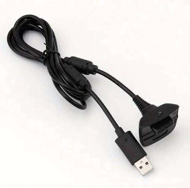 XBOX 360 - Controller - USB-Ladekabel - Schwarz (Dritthersteller)