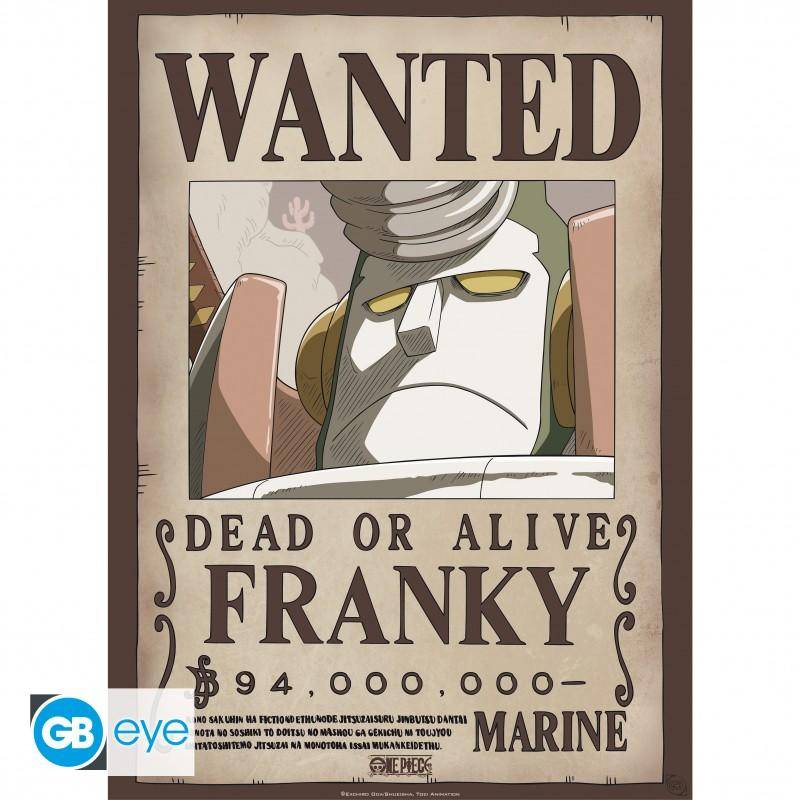 One Piece - Poster Doppelpack Wanted Lysop & Franky - 52 x 38 cm
