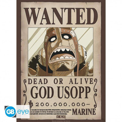 One Piece - Poster Doppelpack Wanted Lysop & Franky - 52 x 38 cm