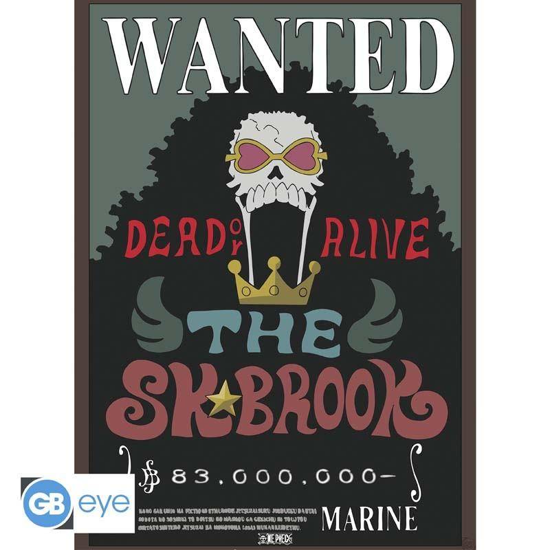 One Piece - Poster Doppelpack Wanted Chopper & Brook - 52 x 38 cm