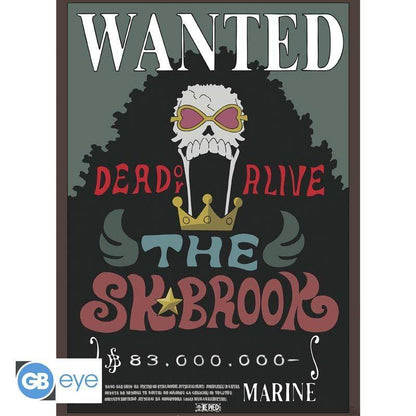 One Piece - Poster Doppelpack Wanted Chopper & Brook - 52 x 38 cm