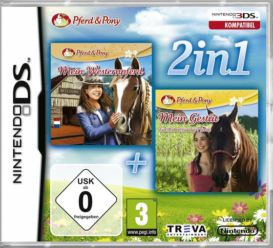 DS - 2 In 1 Mein Westernpferd + Mein Gestüt Ein Leben Für Die Pferde (Gebraucht)