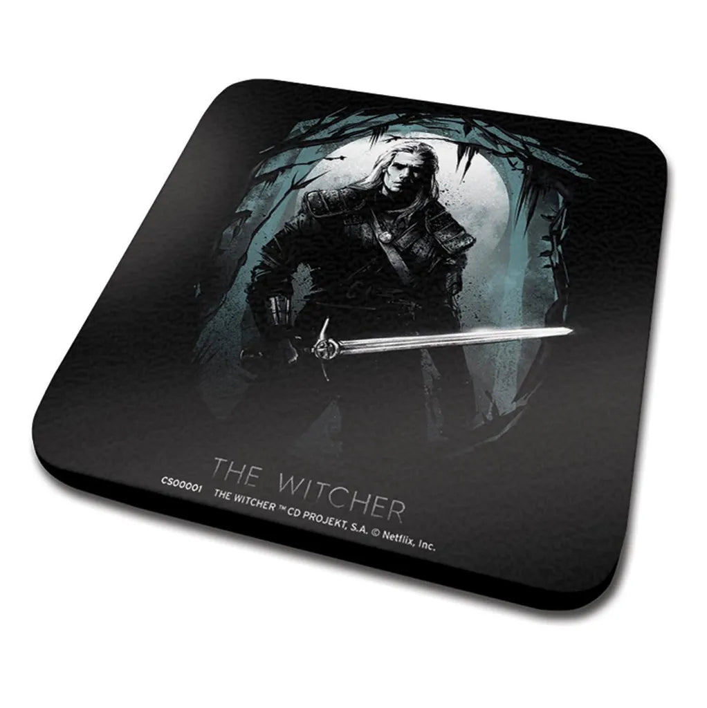 The Witcher - Geschenkset Wolf - Tasse, Untersetzer & Schlüsselanhänger