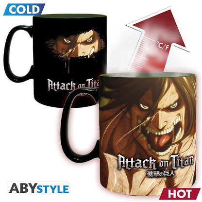 Attack on Titan - Tasse mit Thermoeffekt Titan Eren - 460 ml