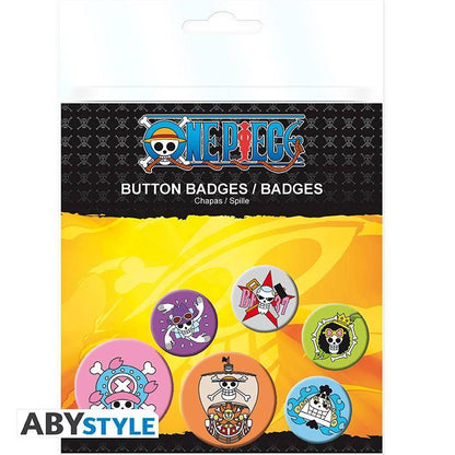 One Piece - Button Set Totenköpfe