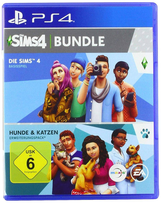 PS4 - Die Sims 4 Bundle Basisspiel + Hunde & Katzen Erweiterungspack (Gebraucht)