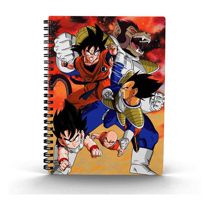 Dragon Ball - Notizbuch mit 3D-Effekt Goku vs Vegeta - A4