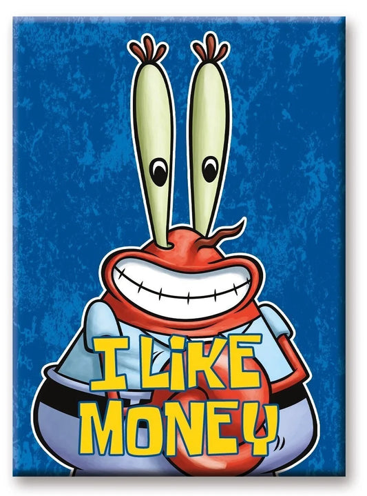 SpongeBob Schwammkopf - Magnet I like Money - 6,3 x 8,9cm