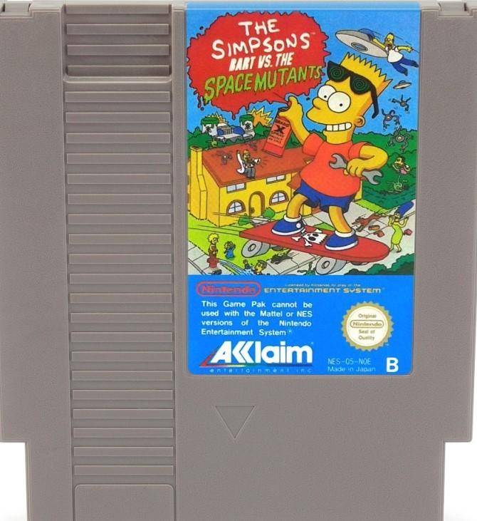 NES - The Simpsons Bart VS The Space Mutants - Nur Modul (Gebraucht)