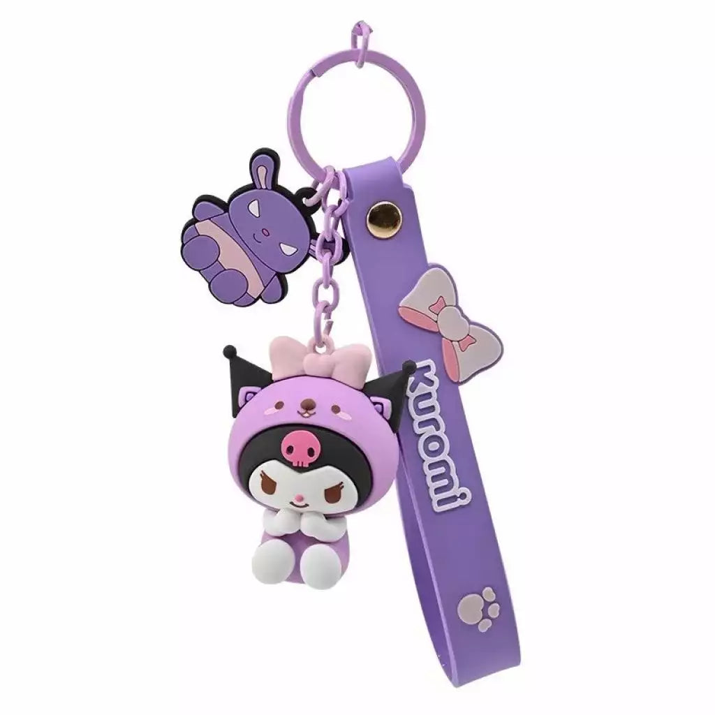 Sanrio - PVC Schlüsselanhänger Kuromi (Animal Series)