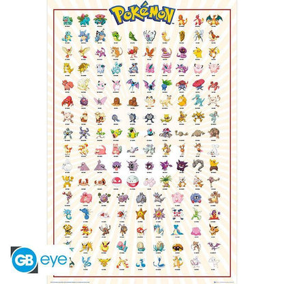 Pokémon - Poster Kanto (Französisch) - 91,5 x 61 cm