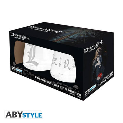 Death Note - Gläser Set Kira & L - 300 ml